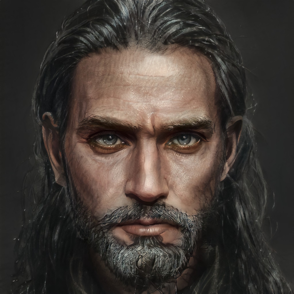 Illustrated portrait of Darius Amane