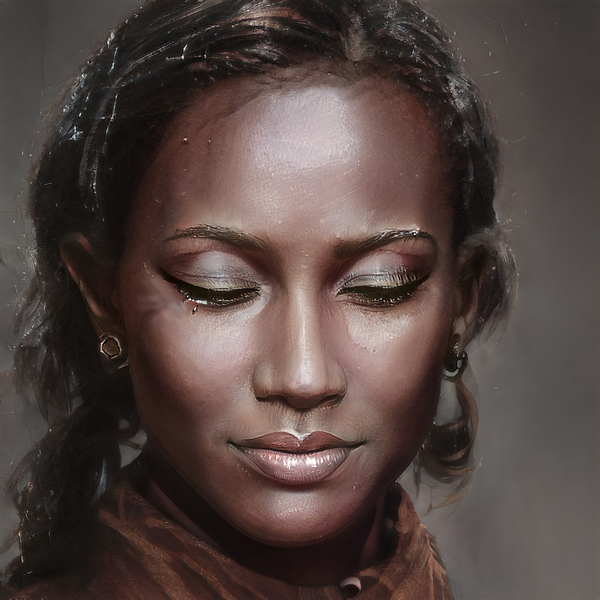 Illustrated portrait of Njeri Nuru